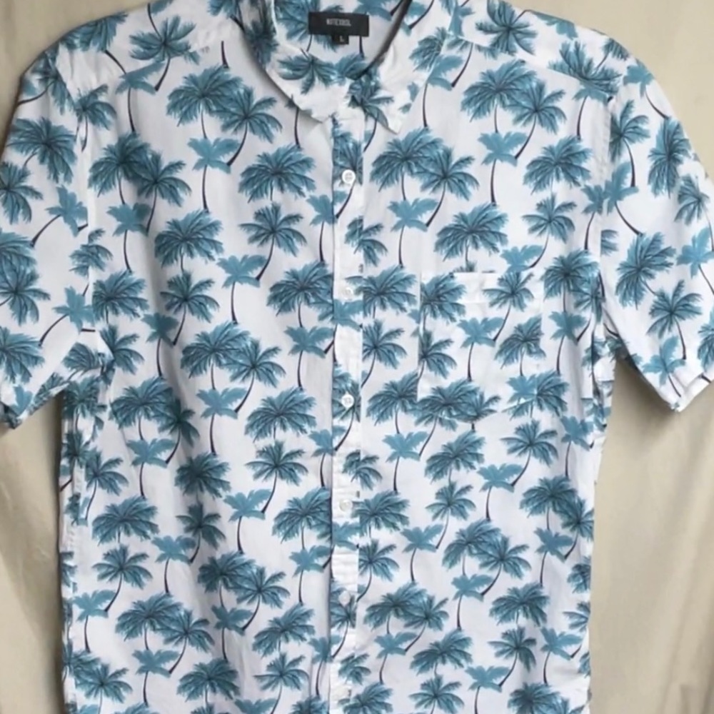 Nutexrol Men’s large tropical buttoned shirt